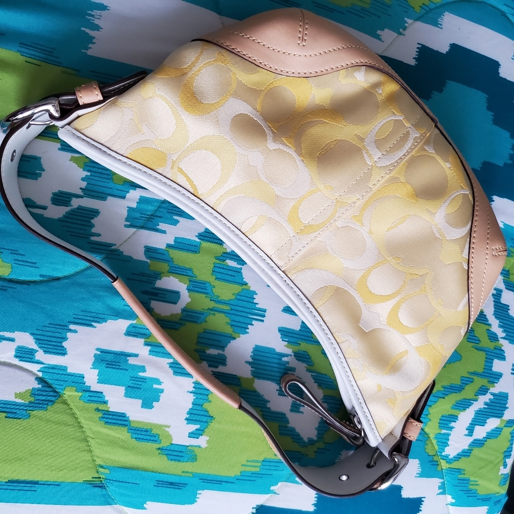 Yellow coach purse